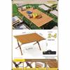 Folding Metal Carbon Steel Roll-up Camping Table and Chair Set