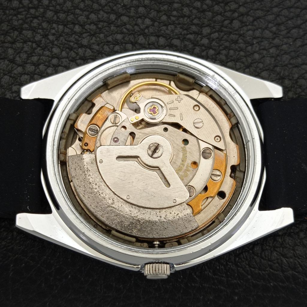 REFURBISHED SEIKO 5 AUTOMATIC 6309A JAPAN MENS VINTAGE BLACK WATCH a701730-5 R206c-a701730