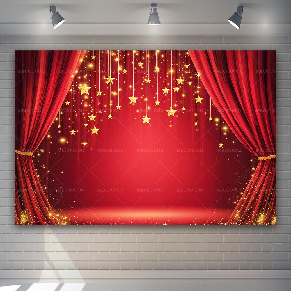 Sfondo Rosso di Lusso per Eventi, Ballo, Laurea, Cerimonia, Decorazione Sfondo per Fotografia a Casa e in Studio