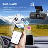 V22 4K Dual-Lens Dash Cam with GPS & Reversing Cam, Front & Rear Recording, Mobile App Integration