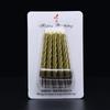 Exquisite 8cm Thread Candle Romantic Birthday Party Decor Golden Silver Color Creative Paraffin Wax Candles