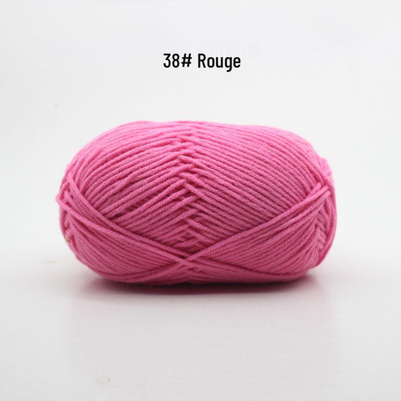Medium Thick Handmade Cotton Baby Yarn for Knitting, Crochet, and DIY Projects