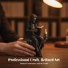 Character Figurine Gothic Statue Charming for Desk, Home Library, Collectors