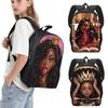 Fashion Black Women Backpack Student School Bags for Teenager Daypack Afro Ladies Shoulder Bag for Travel Laptop Backpacks