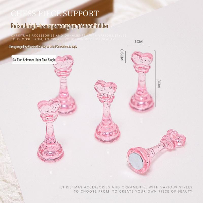 Raised Plastic Nail Art Practice Display Stand for Wearable Nails