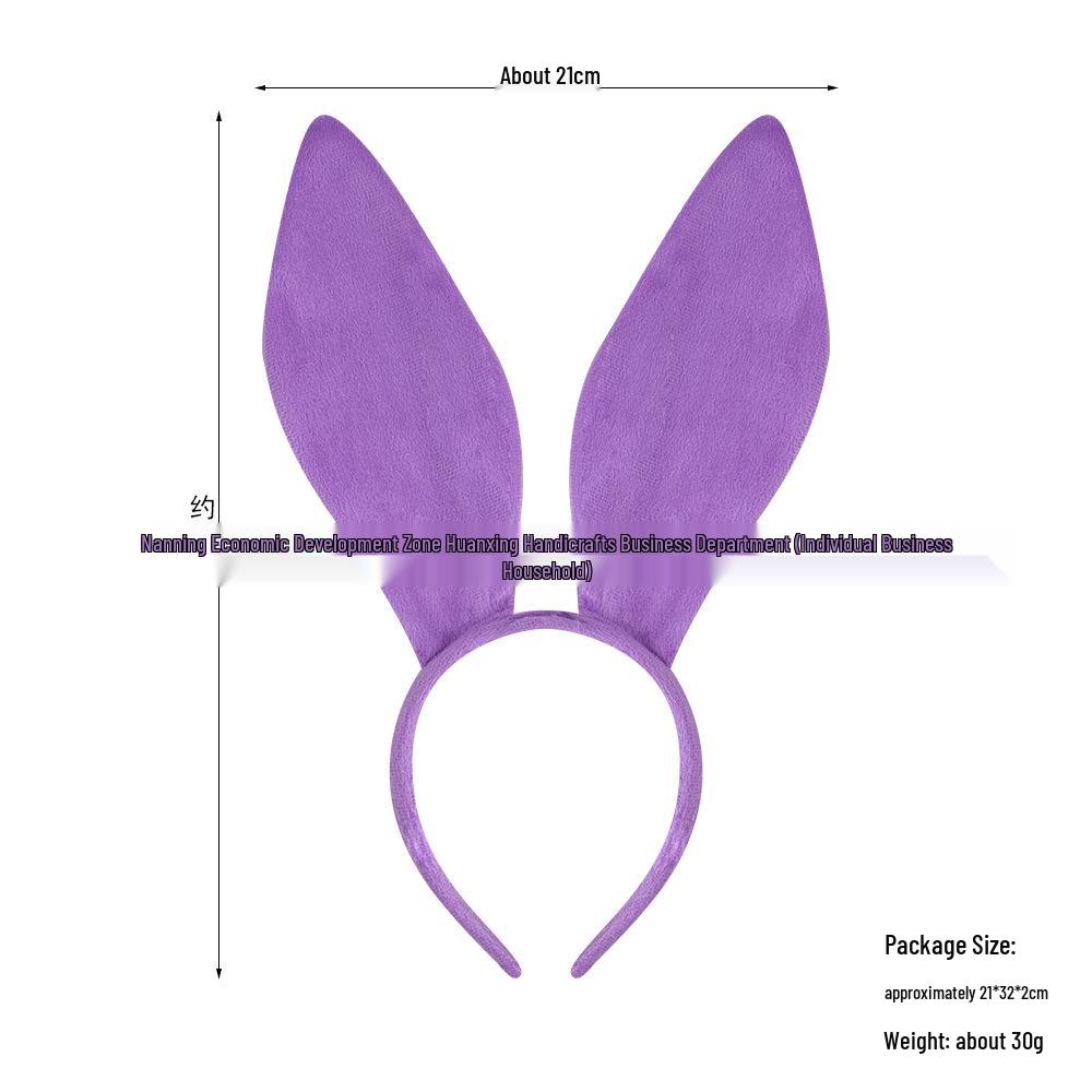 Halloween Bunny Ear Headband for Performance - Rabbit Ears, Internet Celebrity Style.