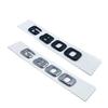 3D ABS Schwarz Silber Buchstaben G800 800 BITURBO Emblem für Mercedes Benz Brabus G Auto Fender Trunk Hinten W464 Logo Aufkleber