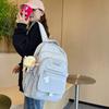 School bag for girls, Instagram-style school bag, simple and versatile computer backpack for junior high, high school, and college students