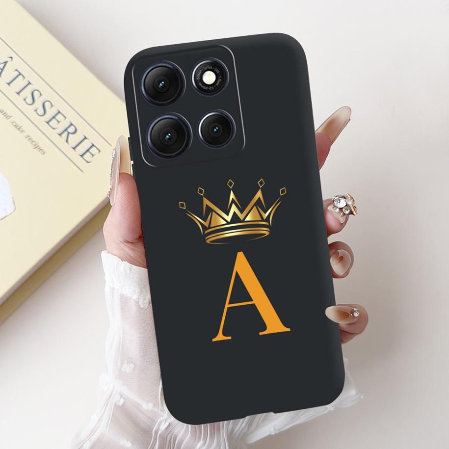 For Motorola Moto G86 Power Case Cute Lucky Letters Crown Flower Soft Silicone Back Cover For Moto G56 G86 5G G86Power Protector