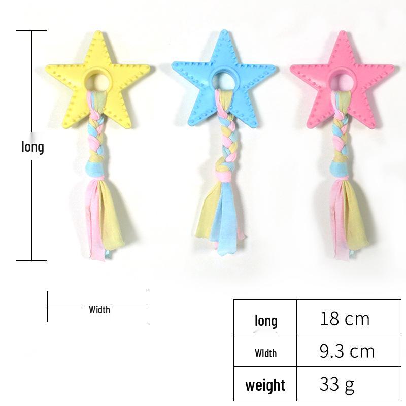 Eco-Friendly Indestructible Pet Dog Toys - Bite-Resistant Cotton Rope Fabric Molar Strips