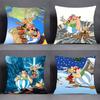 A-Asterix E-Et Obelix Manga Kissenbezug Quadratisch Sofa mit für Muster bequeme Kissen passend für Zimmer