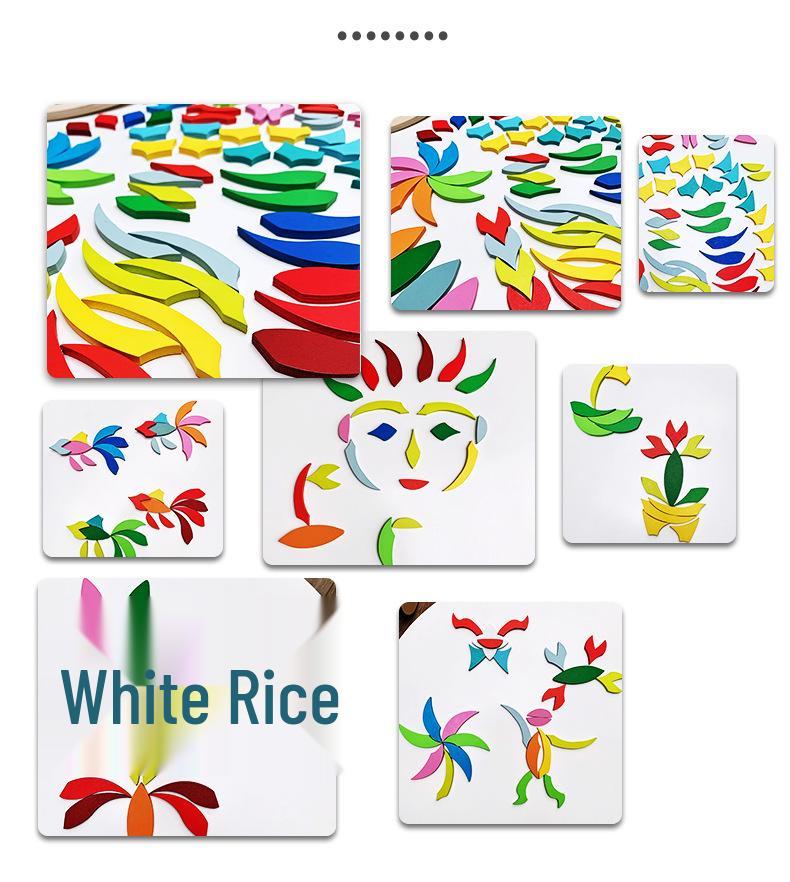 Rainbow Geometric Shape Blocks Puzzle for Early Learning