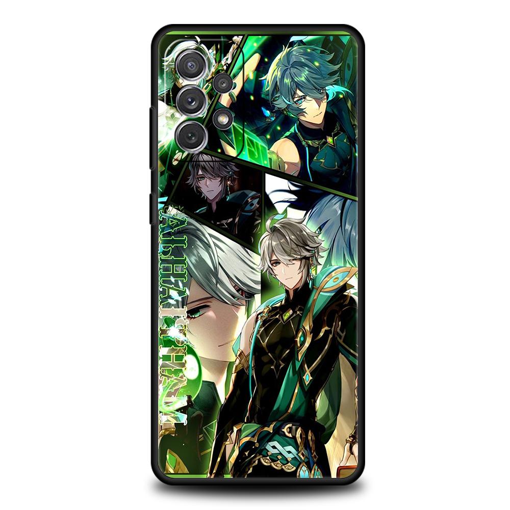 

Amine Genshin Impact Game Phone Case for Samsung Galaxy A15 A14 A25 A54 A34 A51 A71 A72 A73 A32 A52 A52S A11 A21S 5G Soft Shell for samsung A34