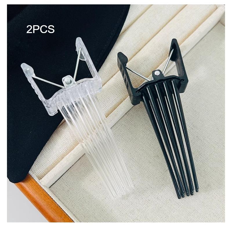 2pcsSimple Fluffy Hairpin Curling Roots High Natural Fluffy Hair Clip Women Hair Curler Hair Curler Styling Fluffiness Tool Comb