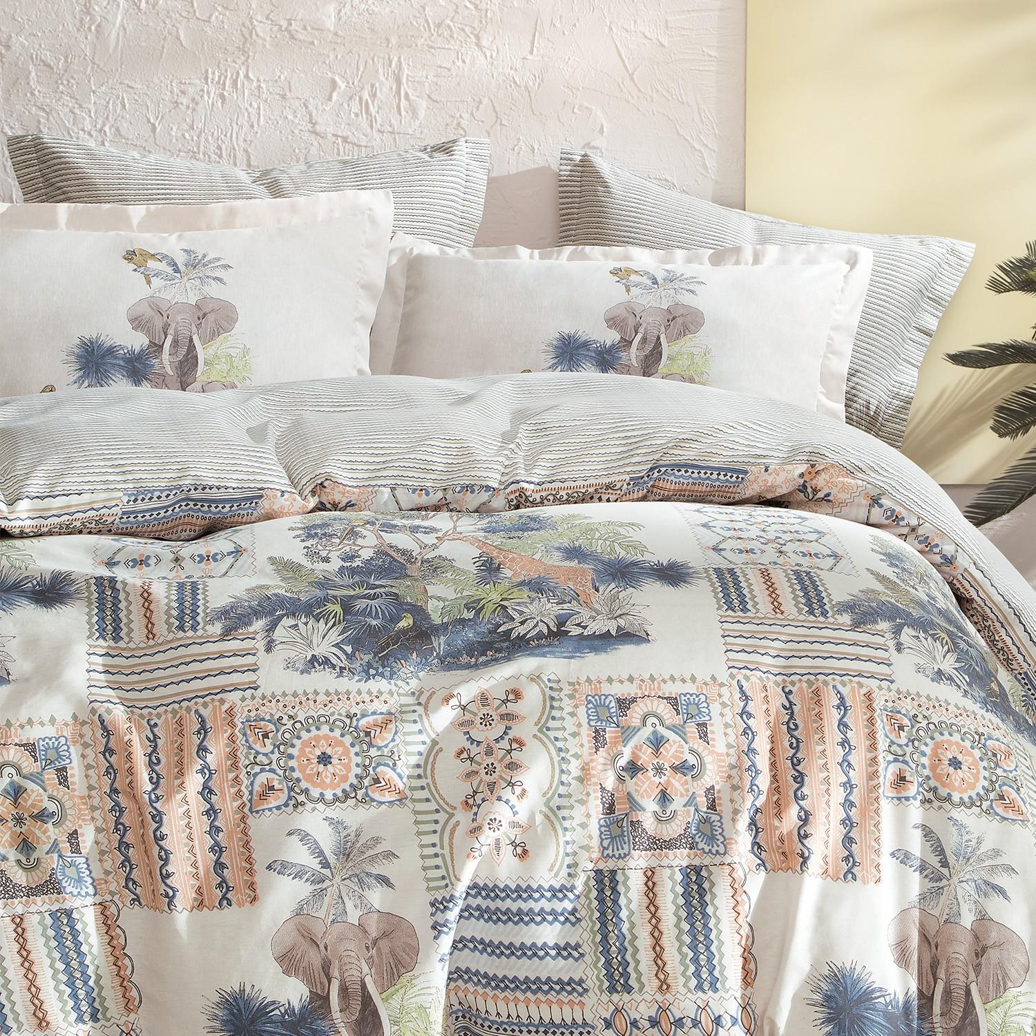 

Набор пододеяльников Rocco Ranforce для одного пододеяльника - лосось