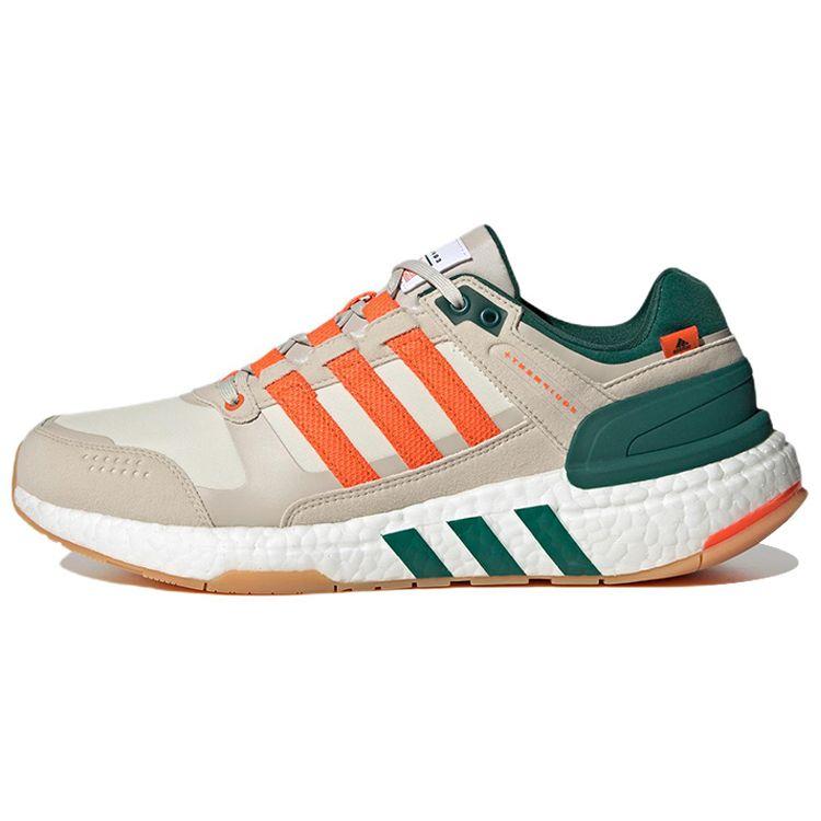 Adidas Equipment Comfort Versatile Mesh Slip-Resistant Durable Low-Top Training Running Shoes Women sneaker Gray Orange Green ID4163