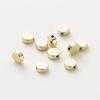 20pcs/bag 14K 18K Gold Color Plated Flat Round Necklace Spacer Beads  Bracelet End Loose Beads For DIY Jewelry Making Supplies