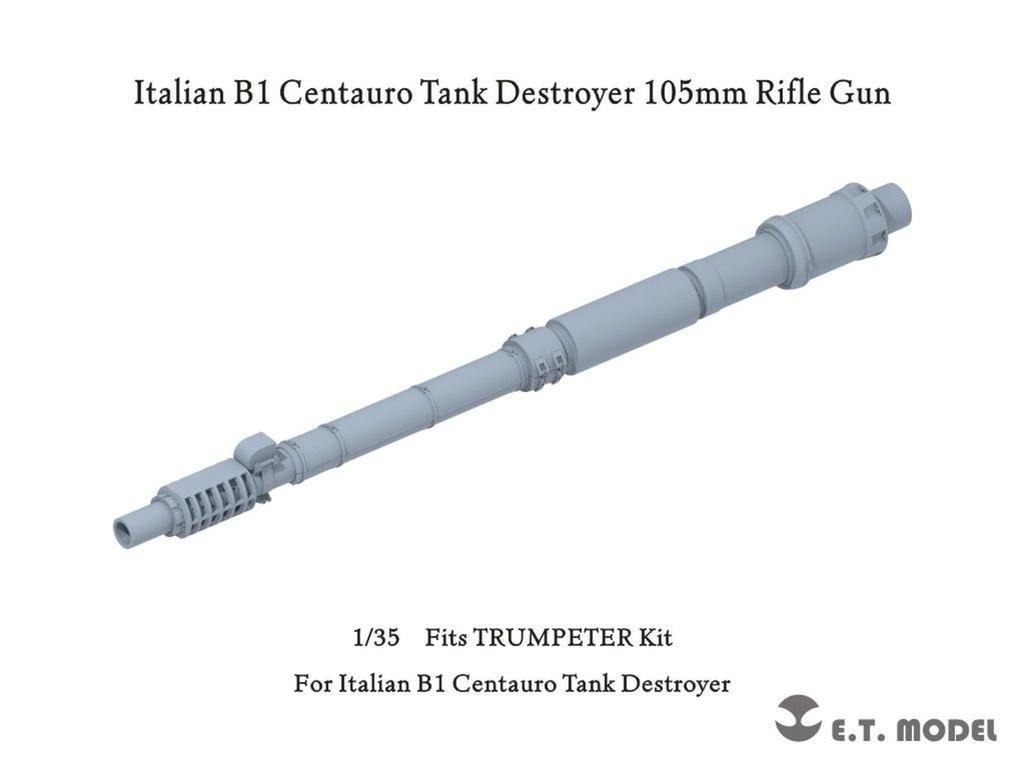 ET Model Scale Modern Italian B1 Centauro Combat Reconnaissance Vehicle with 105mm Rifle Gun Plastic Model Kit Parts 1/35 (for Trumpeter/Monochrome)
