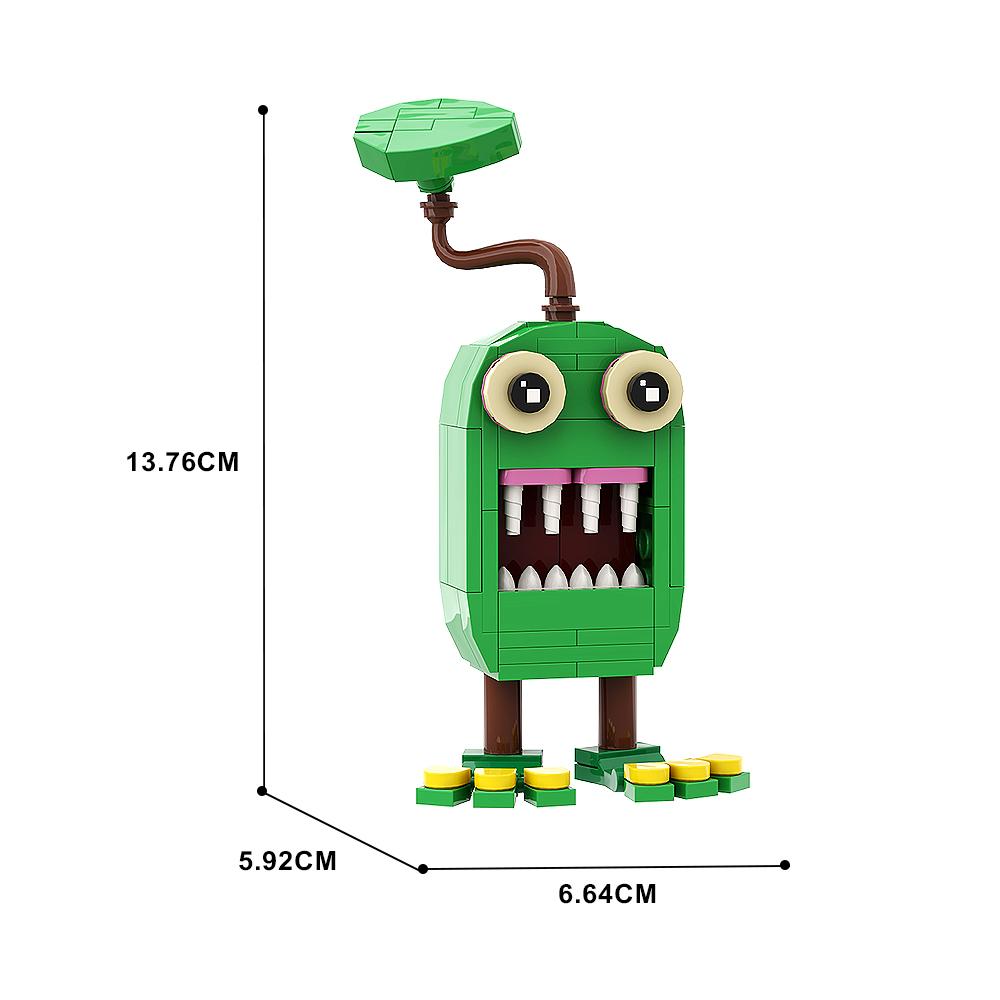 MOC My Singing Monster Set di Blocchi da Costruzione Robot Musicale Coro Mattoncini Gioco Mostro dei Cartoni Animati Mattoncini Giocattoli da Assemblare Regalo di Compleanno per Bambino