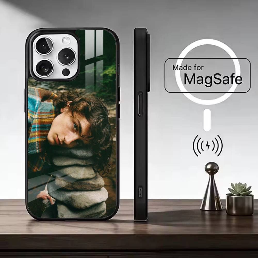 Hot Actor T-Timothee Chalamet For Magsafe Phone Case for iPhone 17 16 15 14 13 12 11 Series Wireless Charging