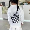 Kids' Trendy Plaid Crossbody Bag - Lightweight Single-Shoulder Bag for Boys and Girls, Small Size for Primary School Students