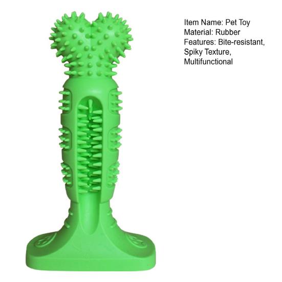 Dog Toothbrush Stick Toy Spiky Textured Dog Chew Toy Puppy Teething Toy for Efficient Tooth Cleaning Aggressive Chewers Training