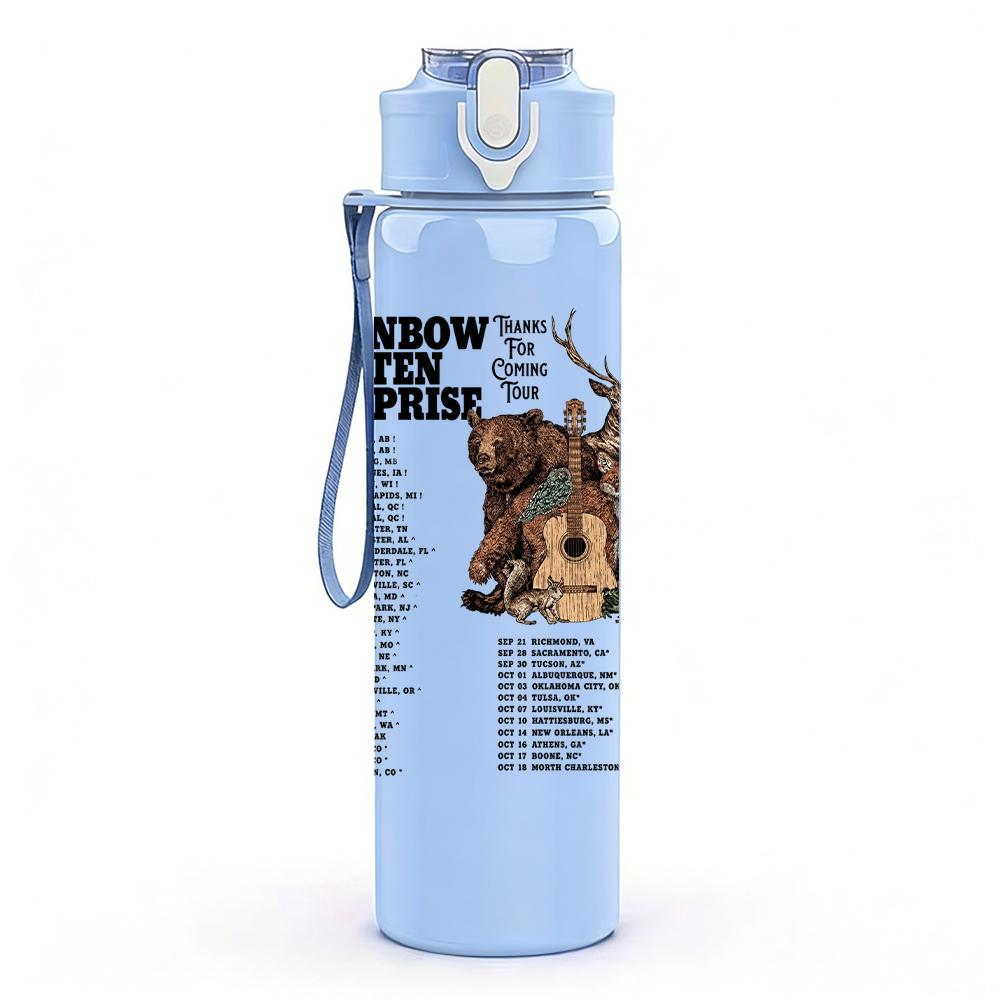 1PC Cowboy Horse Western Minimalist Print 750ml Portable Sports Water Bottle Leakproof Gym Outdoor Travel Drink Cup