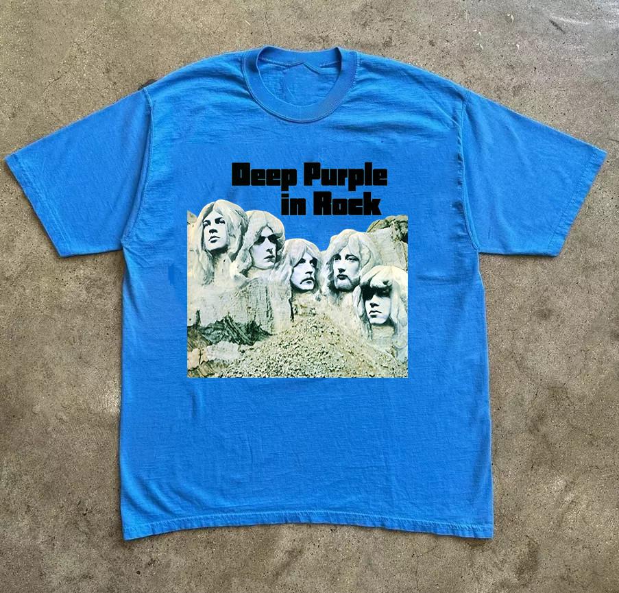 Deep Purple Band In Rock 25th Anniversary T Shirt Full Size S5XL Unisex T-Shirt XXXXL