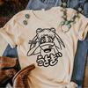 Moon Cat Tshirt Women Anime Harajuku Manga T-shirts Female Comic Graphic Japanese Clothes