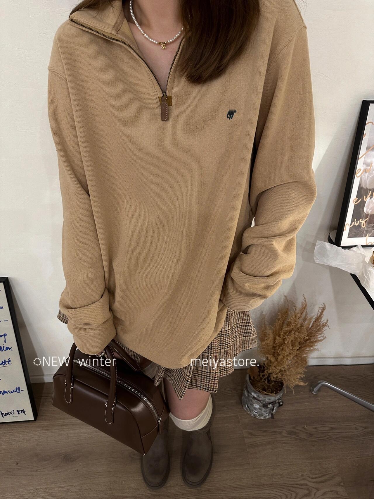 

RL Ralph Lauren Вінтажна унісекс толстовка: Жіноча футболка з довгим рукавом та чоловіча поло-футболка на блискавці з відкладним коміром, вільний крій, американський стиль. 2XL (Weight: 160-180 lbs)