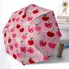 1pc Cherry Pattern Automatic Open/Close Umbrella with Windproof, 8-Rib Sturdy Canopy, Durable Ribs, Ideal for Gifts Yy251117014