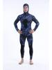 3mm Camouflage Two-Piece Wetsuit with Hood for Diving, Spearfishing, Freediving, and Snorkeling