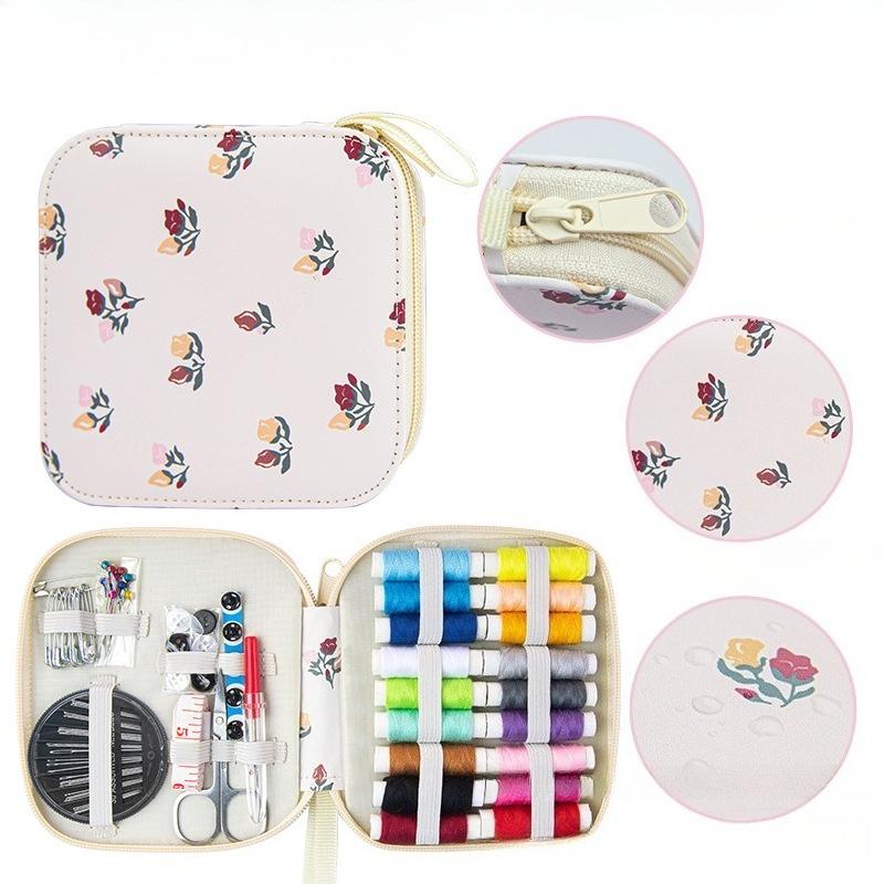 Portable Home Sewing Tool Kit Needlework Box Set Sewing Thread Kit Needlework Bag Boho European Luxury Style