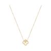 Four-leaf Clover Transfer Bead Necklace for Women with Small Waist Pendant Light Luxury and High-end Feel