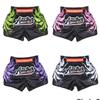 Muay Thai MMA UFC Martial Arts Shorts Pants Kickboxing Boxing Fight Unisex Men Women Kid Trunk Quick Dry Print Elastic Polyester Training