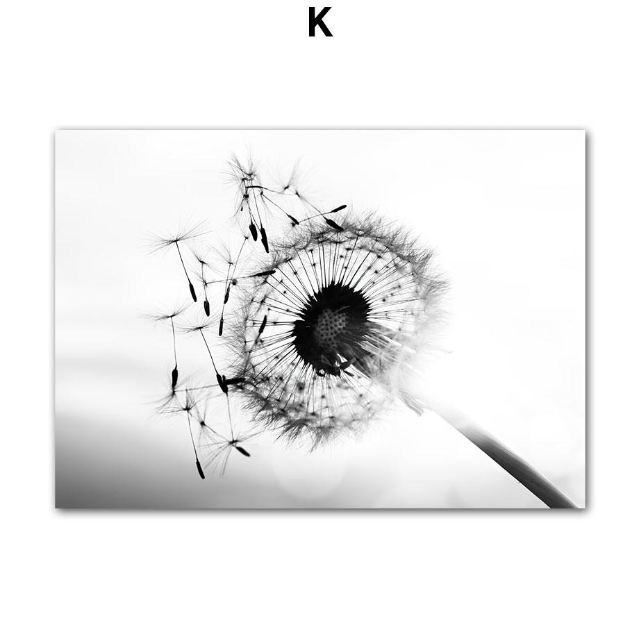 Modern London City Landmark Landscape Wall Art Canvas Painting Black White Poster Big Ben Bus Dandelion Pictures Home Room Decor