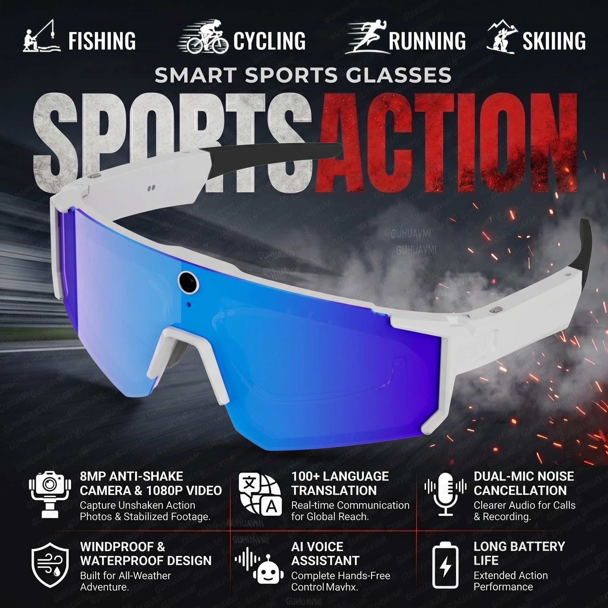 AI Smart Glasses with Camera HD