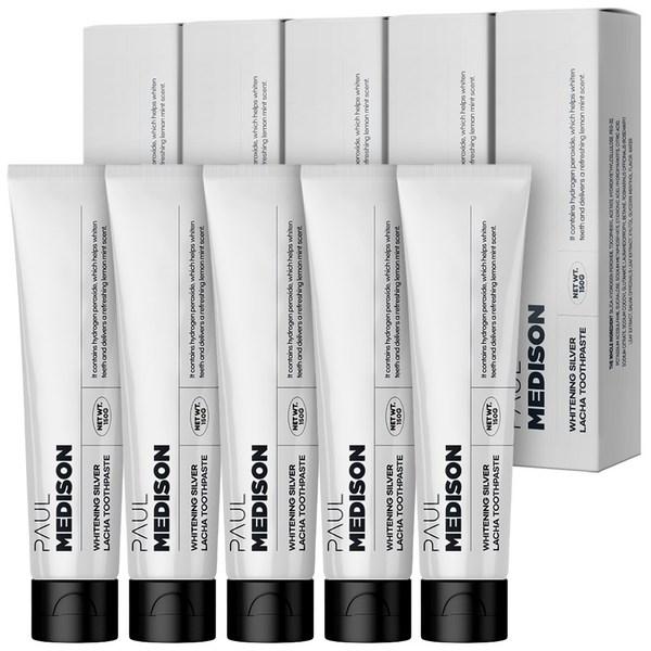 

Зубная паста Paul Madison Whitening Whitening Silver Racha Alpha, 150 г, 5 шт.