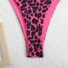 Leopard-print Sexy Bikini Suspender Swimsuit Women's High-class Beach Hot