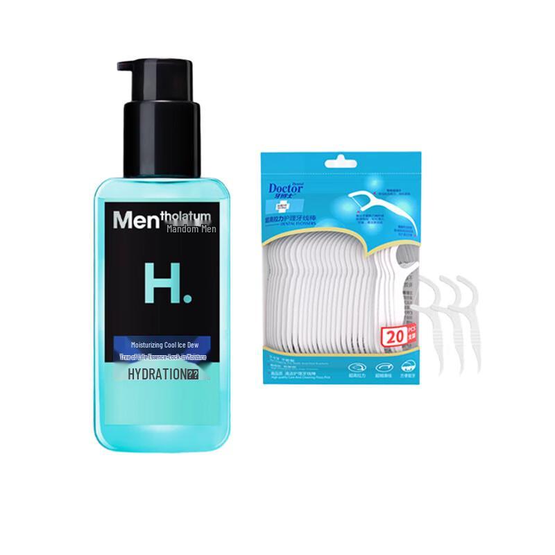 Dr. Dentist Dental Floss Picks & Men s Hydrating Lotion Bundle