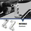 Foot Peg Extension 2 1/4" Adjustable Passenger Peg Mounts Highway Peg Clamps Male Mount Bracket Fit For Harley Touring Road King Street Glide Road