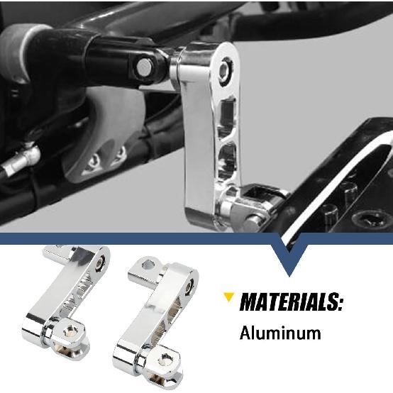 Foot Peg Extension 2 1/4" Adjustable Passenger Peg Mounts Highway Peg Clamps Male Mount Bracket Fit For Harley Touring Road King Street Glide Road