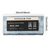 280Pcs Sandwich Dual Forms Nail Extension Upper Mold Coffin Almond Acrylic Top Bottom Molds 14 Sizes Nail Forms