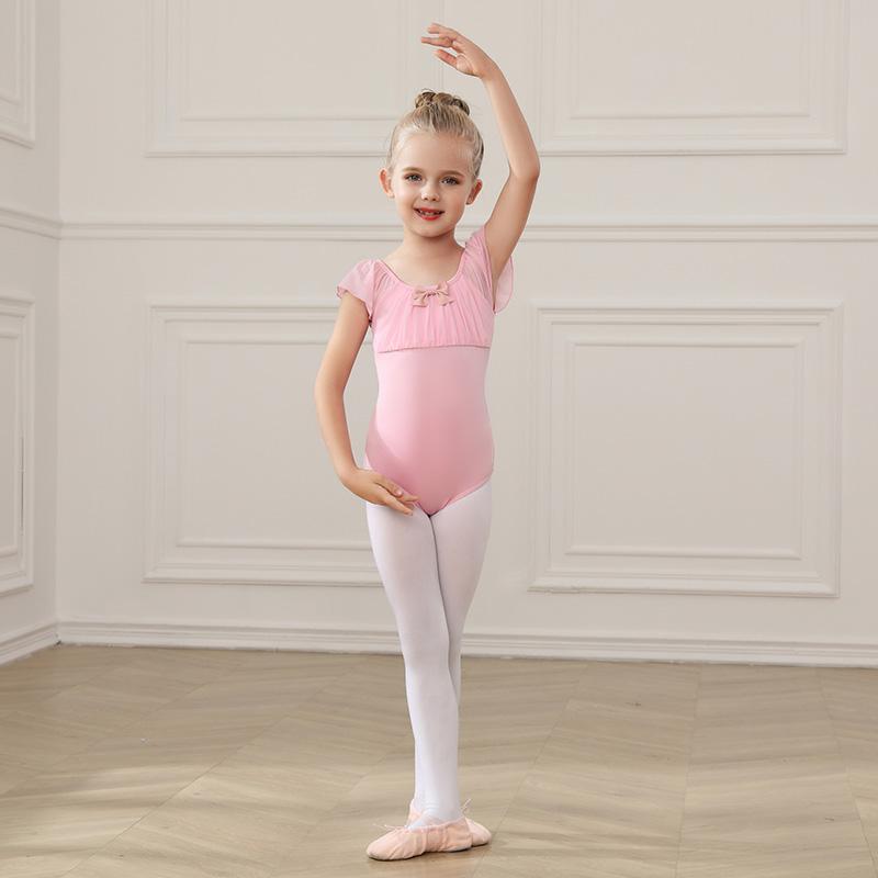 Children Dance Leotards Girls Ballet Leotard Gymnastic Bodysuit Practice Stage Ballet Costumes
