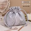 Portable French Style Velvet Sand Drawstring Cosmetic Bag