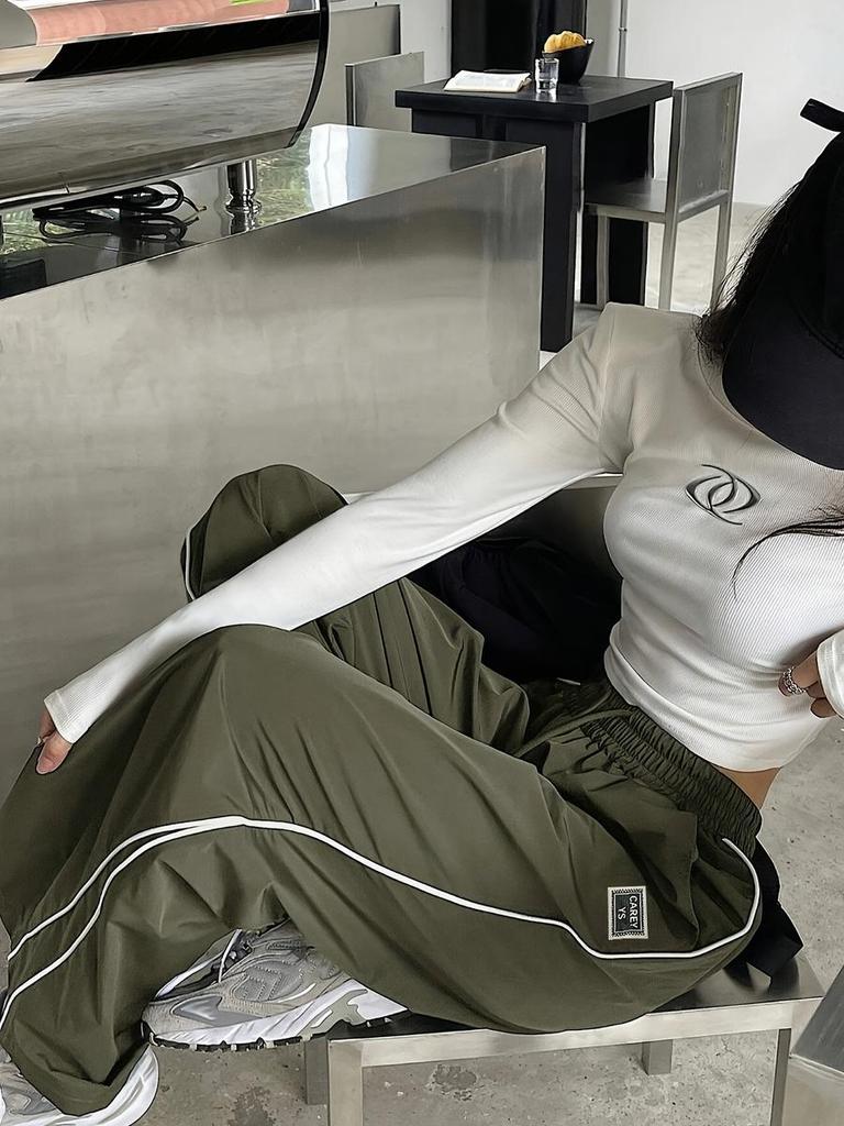 Vintage Worn Denim Design Casual Pants Women Spring New Style Sexy Girl BF Lazy Style Floor Length Pants