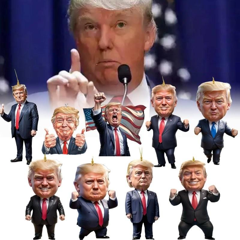 Christmas Donald Trump Ornament Holiday Tree Decoration Key Chain Pendant Car