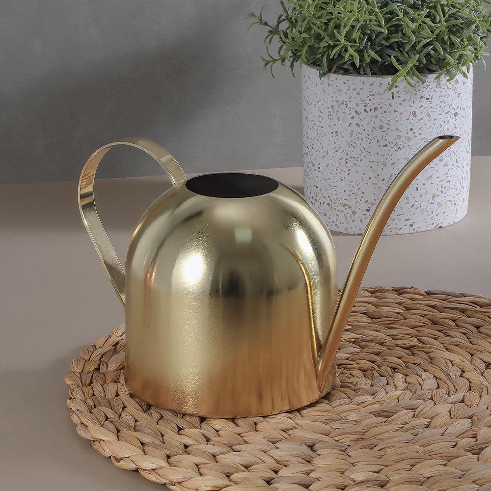 Stainless Steel 1.5L Long Spout Watering Can - Large Capacity Portable Garden Sprinkler