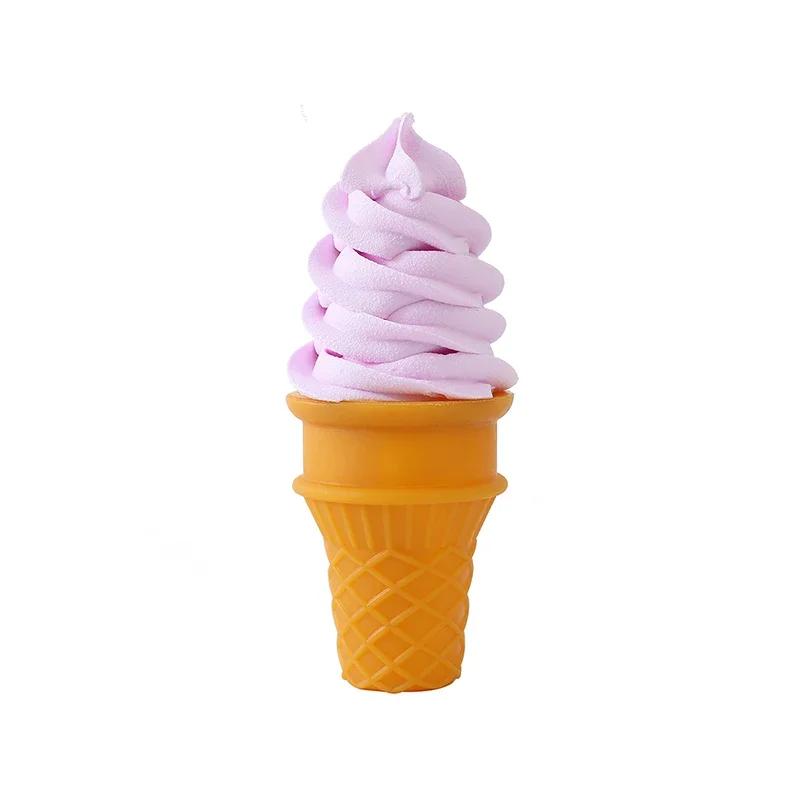 Simulation Knuspriges Eiscreme-Modell Realistisches Künstliches Lebensmittelmodell Fake Food Dessert Eiswaffel Fotografie Dekorative Requisiten