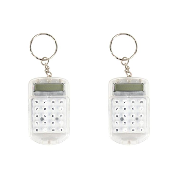 Lightweight Keychain Calculator Keychain With Cover Shield 8 Digit Display For Classroom Use